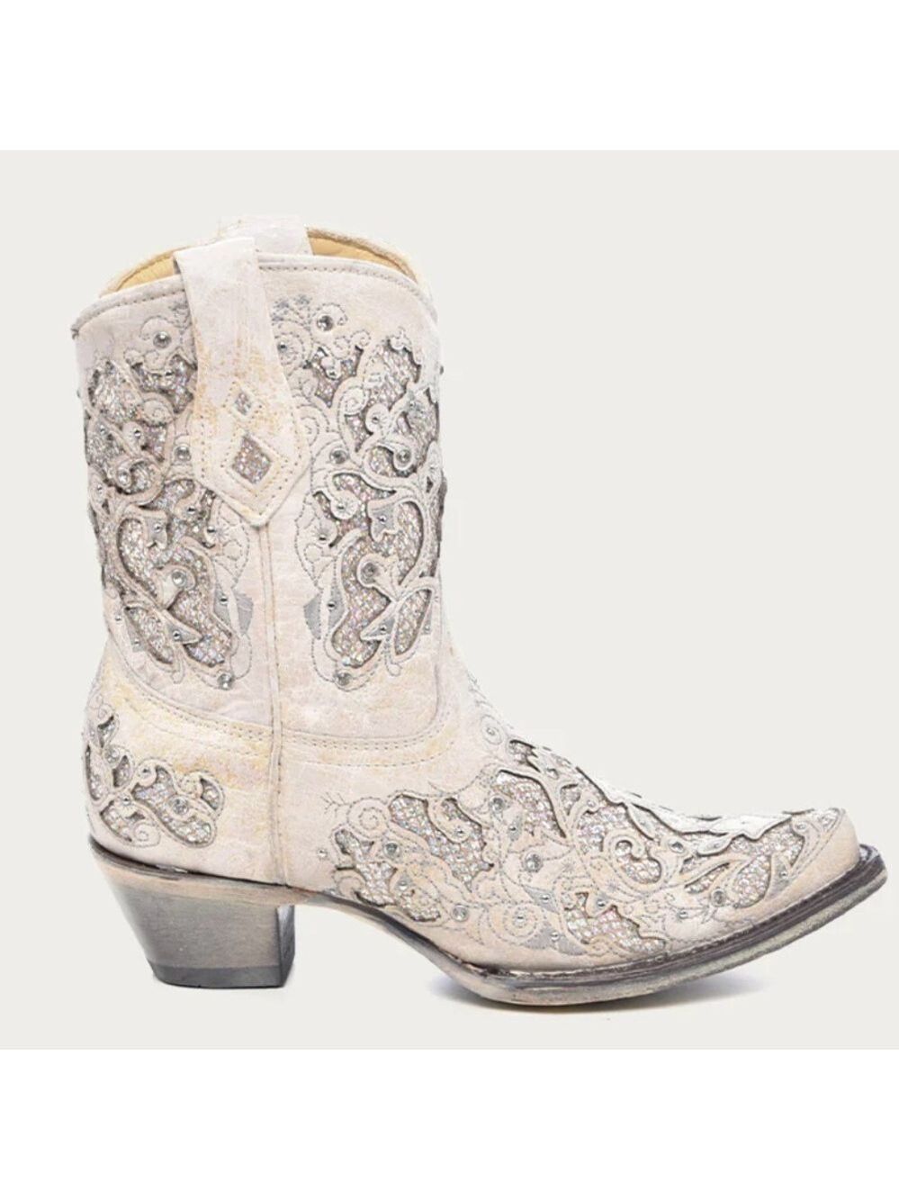 Corral Women's Glitter Leather Western Boots Size 10